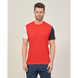 Vêtements Homme T-shirts & Polos Harmont & Blaine Harmont&Blaine - T-shirt ras du cou color block Rouge