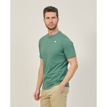 K-Way T-shirt col rond homme Odom  avec logo Vert