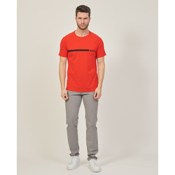 Vêtements Homme T-shirts & Polos BOSS men's t-shirt with horizontal stripe Rouge