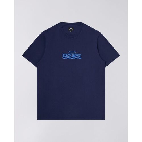 Vêtements Homme storage robes wallets office-accessories pens usb polo-shirts T Shirts Edwin I033503.0DM.67. SHOW SOME-0DM.67 MARITIME BLUE Bleu
