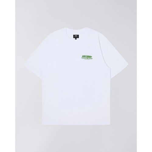 Vêtements Homme T-shirts & Polos Edwin I033489.WHW.67. PINKU EIGA-WHW.67 WHISPER WHITE Blanc