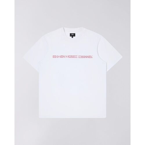 Vêtements Homme T-shirts manches longues Edwin I033501.02.67. SUNSET-02.67 WHITE Blanc