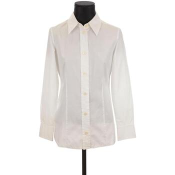 Vêtements Femme Débardeurs / T-shirts Zip sans manche BOSS Chemise en coton Blanc