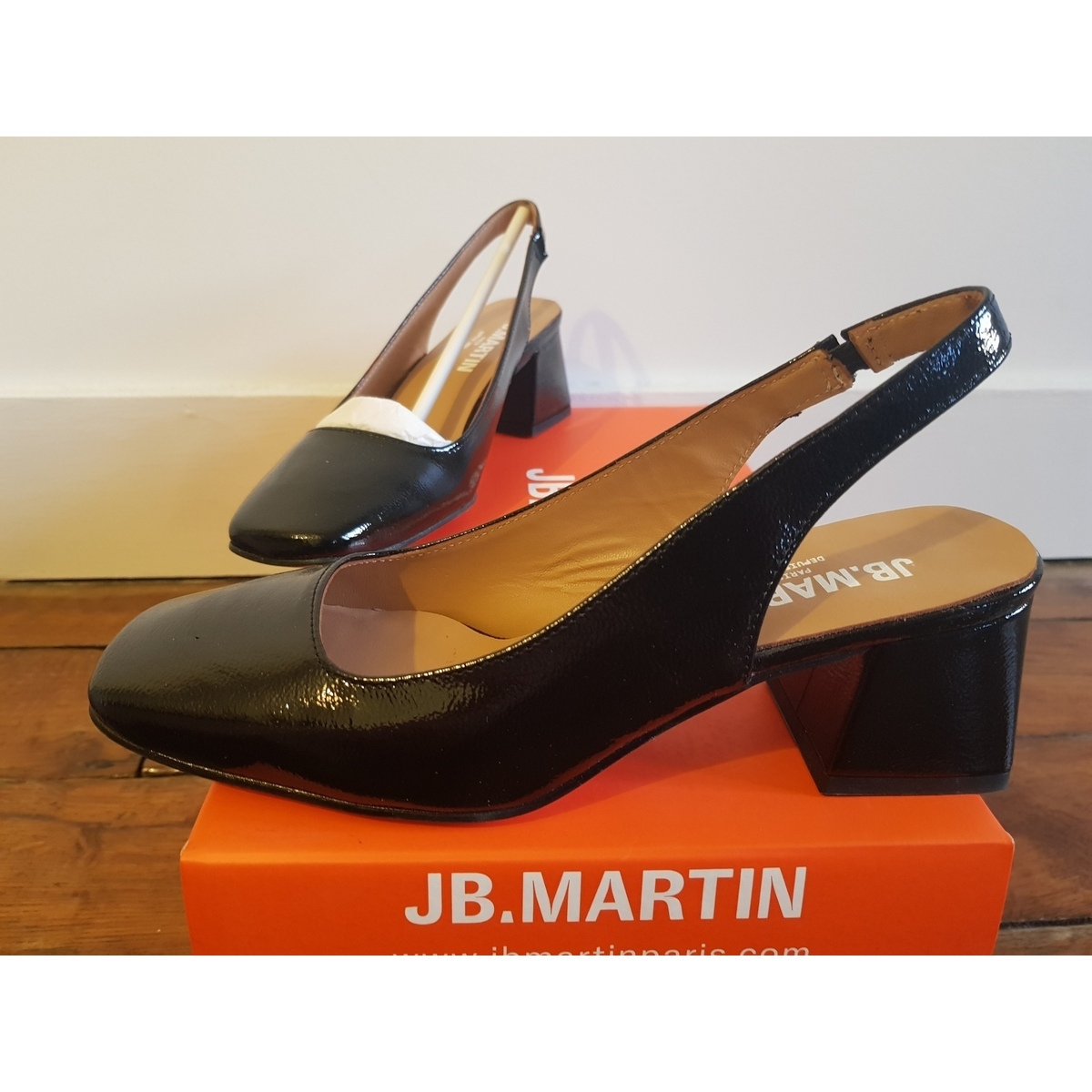 Chaussures Femme Escarpins JB Martin Ballerines vernies JB Martin comme neuves Noir