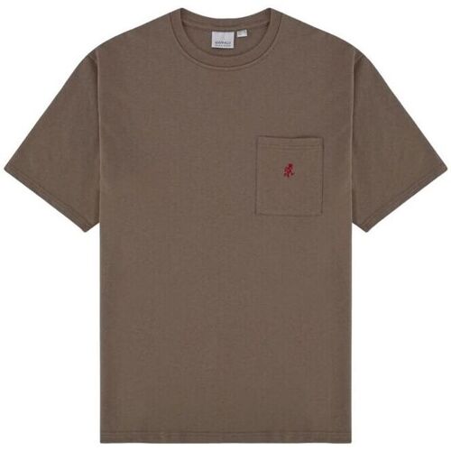 Vêtements T-shirts match manches courtes Gramicci T-shirt One Point Coyote Marron
