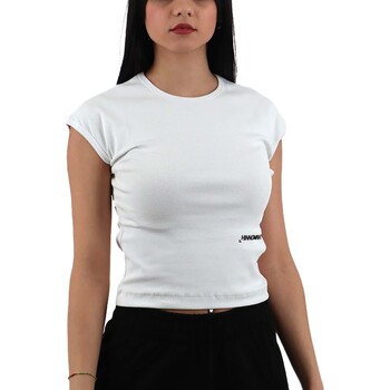 Vêtements Femme T-shirts & Polos Hinnominate T-Shirt In Costina Con Stampa Blanc