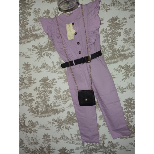 Vêtements Fille Polo Ralph Lauren Julie Womens Polo T-shirt Autre Combinaison lilas 6ans Violet