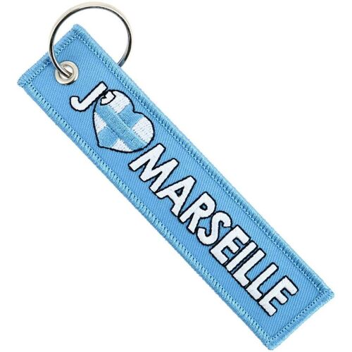 Accessoires textile Porte-clés Clj Charles Le Jeune Porte-clés J'aime Marseille Bleu