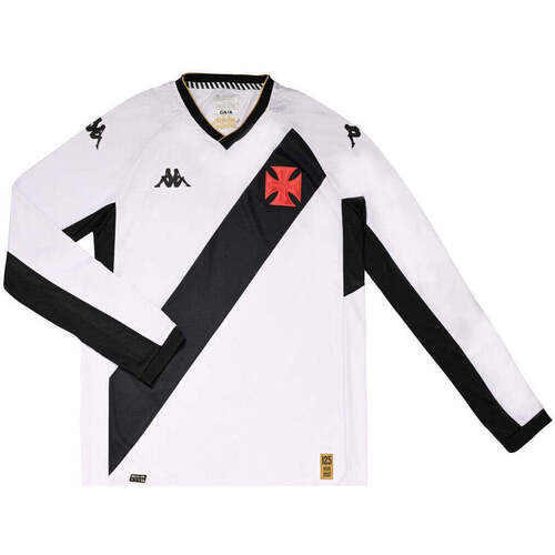 Vêtements Homme T-shirts manches longues Kappa Maillot Kombat Pro Away ML Vasco De Gama 23/24 Blanc