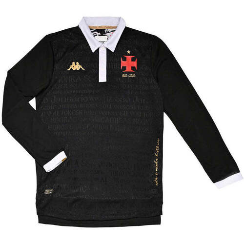 Vêtements Homme T-shirts manches longues Kappa Maillot Kombat Pro Third ML Vasco De Gama 23/24 Noir