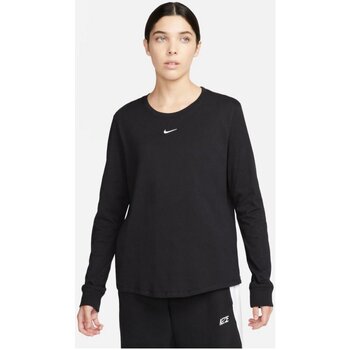 Vêtements Femme T-shirts manches longues Nike  Noir