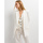 Vêtements Femme Vestes / Blazers Póker De Damas Blazer en lin Blanc