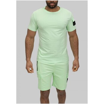 Vêtements Homme en 4 jours garantis Kebello Ensemble Short,T-shirt Vert H Vert