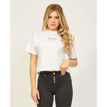 Vêtements Femme Polos manches longues Disclaimer T-shirt femme en coton avec logo au dos Blanc
