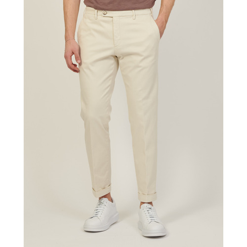 Vêtements Homme Pantalons Michael Coal - Pantalon capri coupe slim Blanc