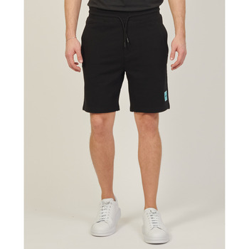 Vêtements Homme Shorts / Bermudas BOSS Bermuda coupe classique  avec étiquette logo Noir