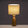 Maison & Déco Lampes à poser Unimasa Grande lampe en céramique aspect bois 43 cm Beige