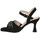 Chaussures Femme Sandales et Nu-pieds Caprice Femme Chaussures, Sandales, Daim - 28318 Noir