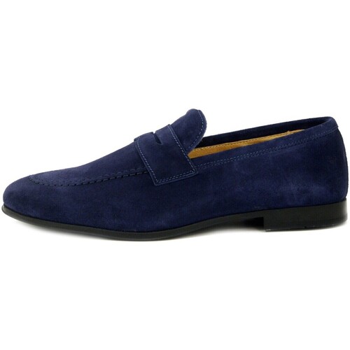 Chaussures Homme Mocassins Exton Polo Ralph Lauren, Daim-166TP Bleu