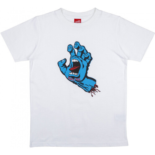Vêtements Enfant Plus England Angry Teddy Graphic T-shirt Santa Cruz Youth screaming hand t-shirt Blanc