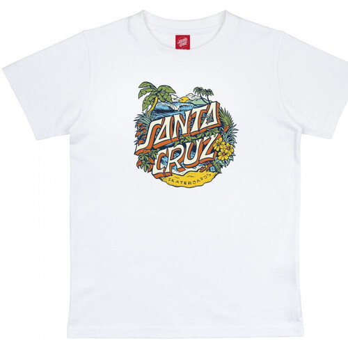 Vêtements Enfant mulberry charlotte acetate sunglasses item Santa Cruz Youth aloha dot front Blanc