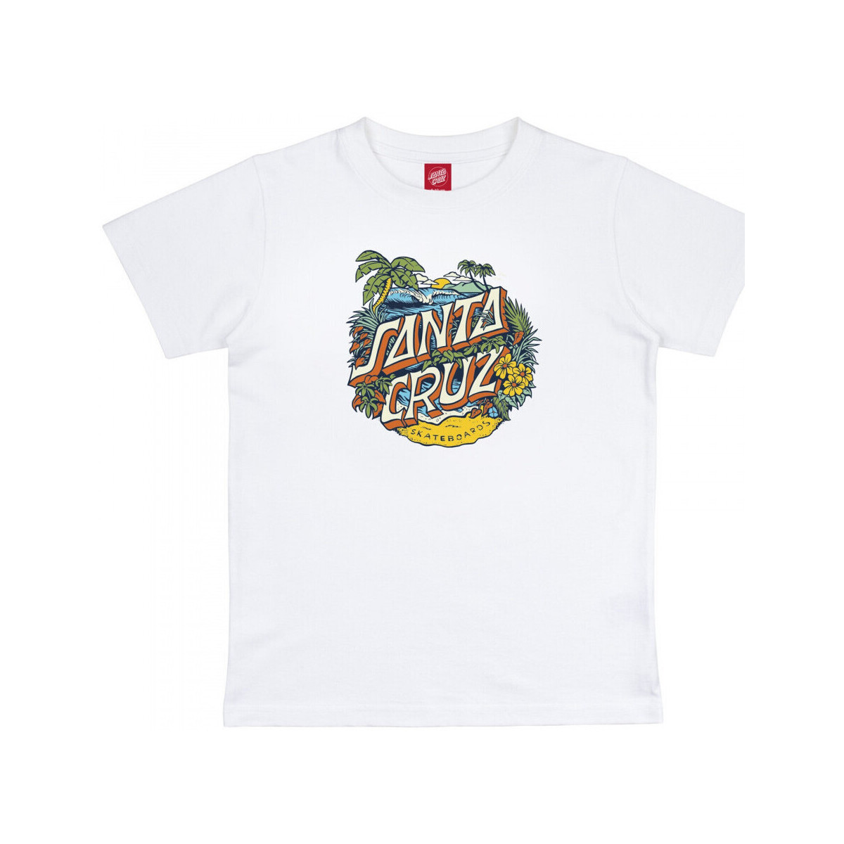 Vêtements Enfant T-shirts & Polos Santa Cruz Youth aloha dot front Blanc