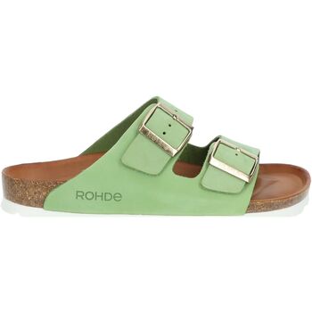 Chaussures Femme Mules Rohde Pantoufles Vert