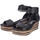 Chaussures Femme Sandales et Nu-pieds Rieker Sandales Compensées à Bride Eagle Noir