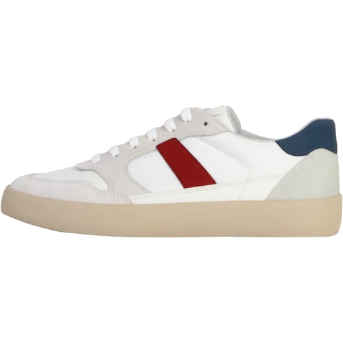 Chaussures Homme Baskets basses Geox Basket Cuir Affile Blanc