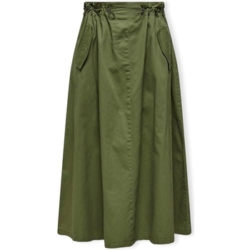 Vêtements Femme Jupes Only Noos Bianca Midi Skirt Olive Vert