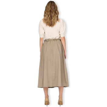 Only Pamala Long Skirt - White Pepper Beige