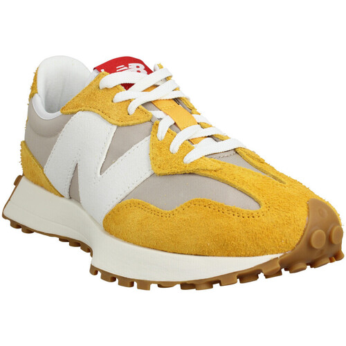 Chaussures Homme Baskets mode New Balance 327 Velours Toile Homme Gold Stone Multicolore