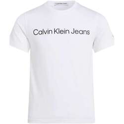 Vêtements Garçon T-shirts manches courtes Calvin Klein Jeans 160879VTPE24 Blanc