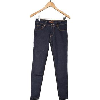 jeans cimarron  jean slim femme  34 - t0 - xs bleu 