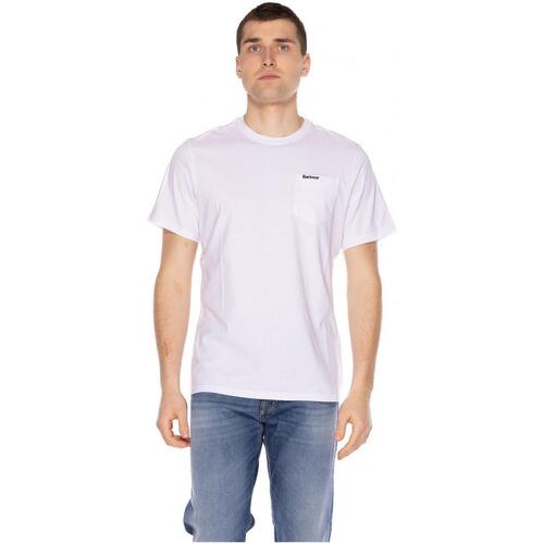 Vêtements Homme T-shirts manches courtes Barbour LANGDON POCKET TEE Blanc