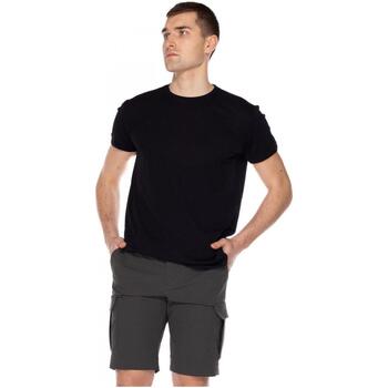 Vêtements Homme T-shirts & Polos The Happy Monkcci Designs MACRO SHIRTY Noir