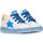 Chaussures Derbies Falcotto Baskets en cuir avec écusson étoile SASHA Bleu