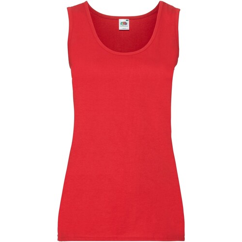 Vêtements Femme Womens Shell & Sand Beach Shirt Dress Fruit Of The Loom Valueweight Rouge