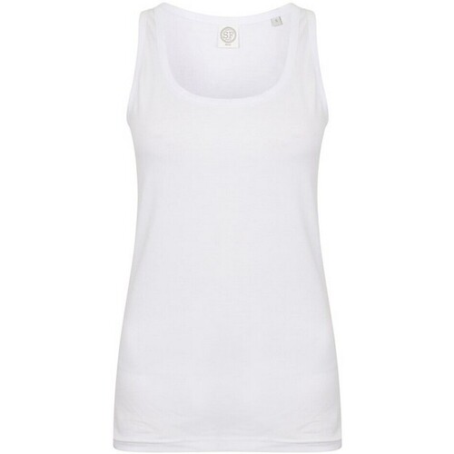 Vêtements Femme Débardeurs / T-shirts sans manche Sf SK123 Blanc