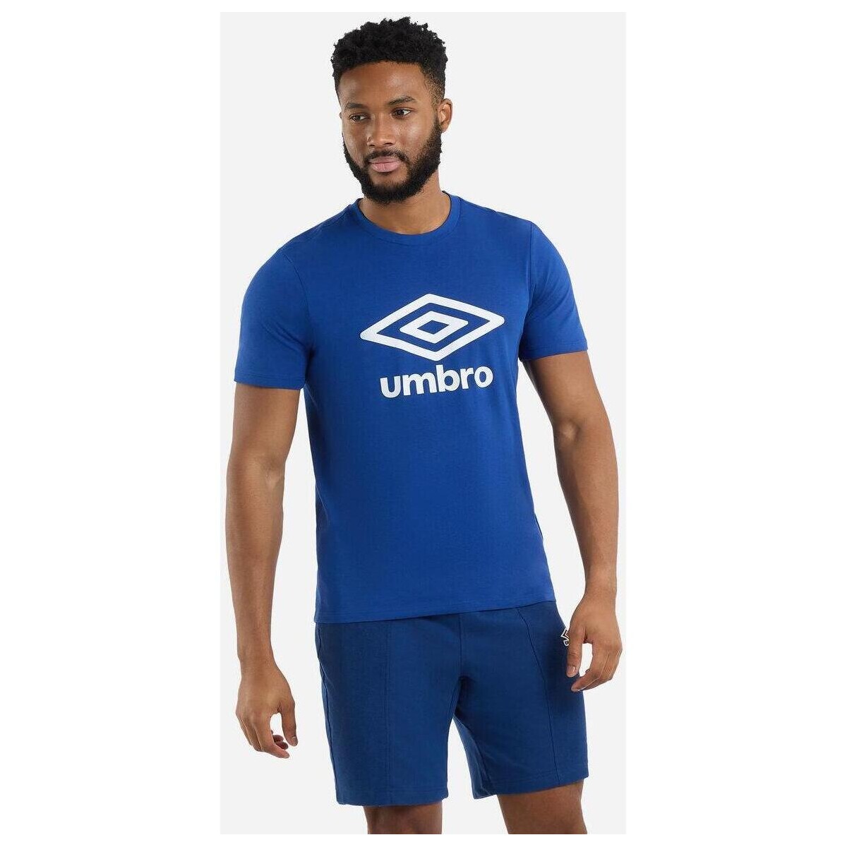Vêtements Homme T-shirts manches longues Umbro UO2075 Bleu