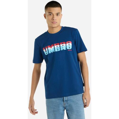 Vêtements Homme T-shirts manches longues Umbro UO2077 Bleu
