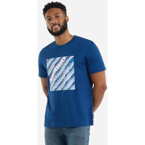 Vêtements Homme T-shirts manches longues Umbro UO2078 Bleu