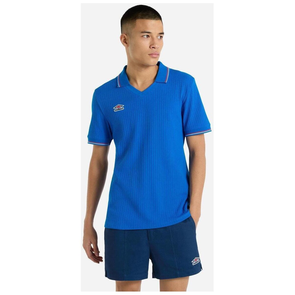 Vêtements Homme T-shirts manches longues Umbro UO2079 Bleu