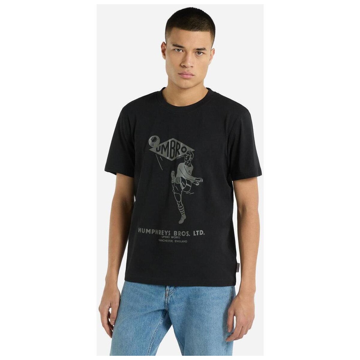 Vêtements Homme T-shirts manches longues Umbro Humphreys Bros Noir
