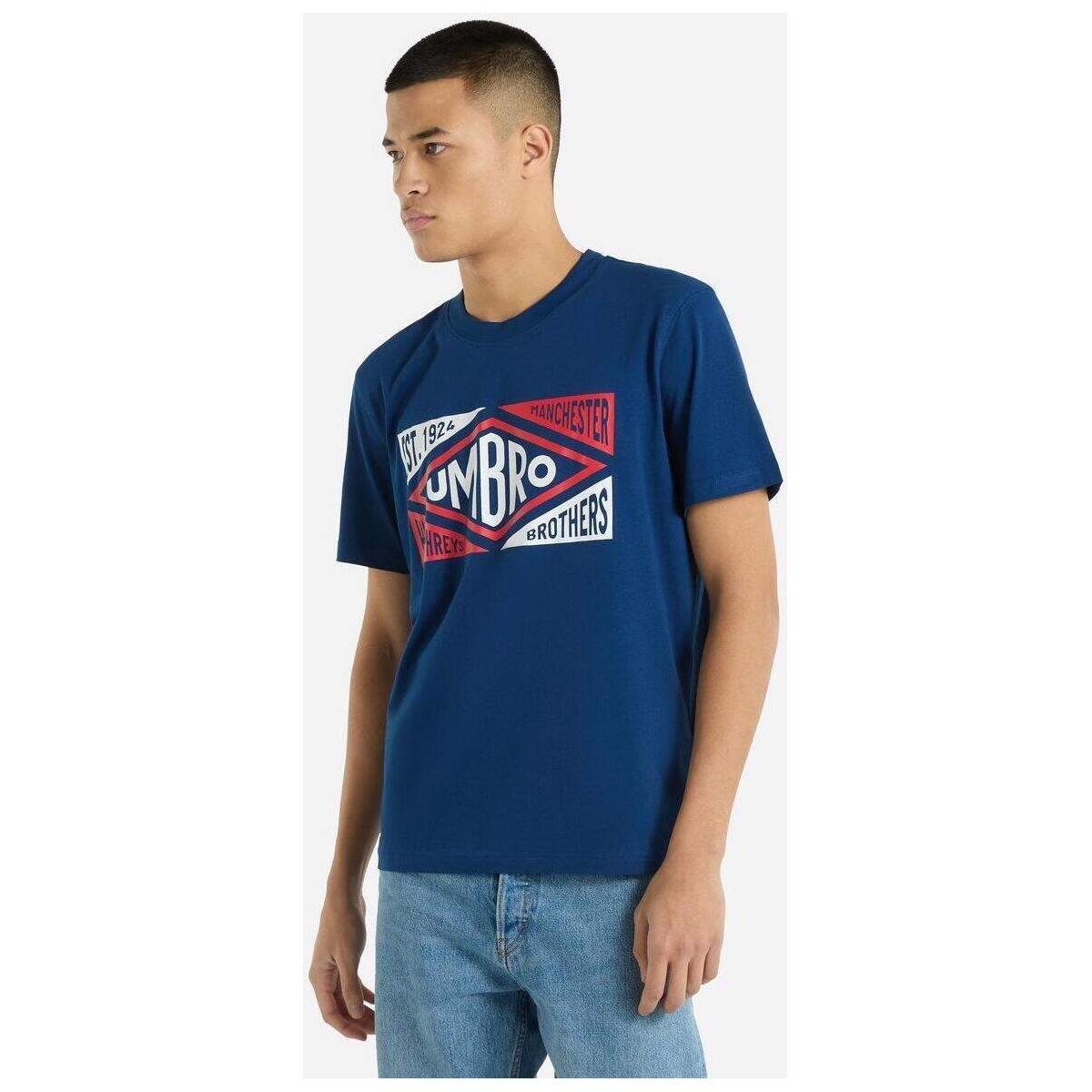 Vêtements Homme T-shirts manches longues Umbro Origins Bleu
