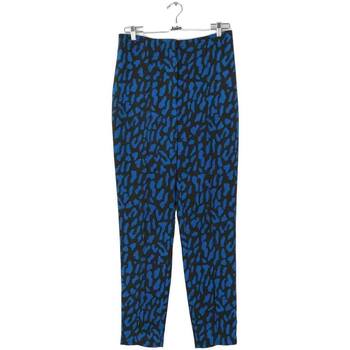 pantalon diane von furstenberg  pantalon large bleu 