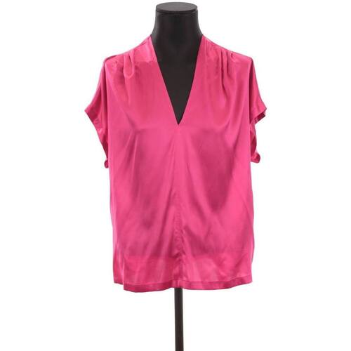 Vêtements Femme Débardeurs / T-shirts sans manche Pinko Blouse en soie Rose