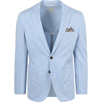 Vêtements Homme Vestes / Blazers Suitable Colbert Face Impression Bleu Clair Bleu