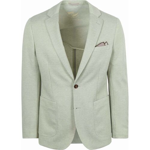 Vêtements Homme Vestes / Blazers Suitable Colbert Face Impression Vert Clair Vert