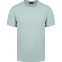 Vêtements Homme T-shirts & Polos Superdry T-Shirt Slub Melange Bleu Clair Bleu